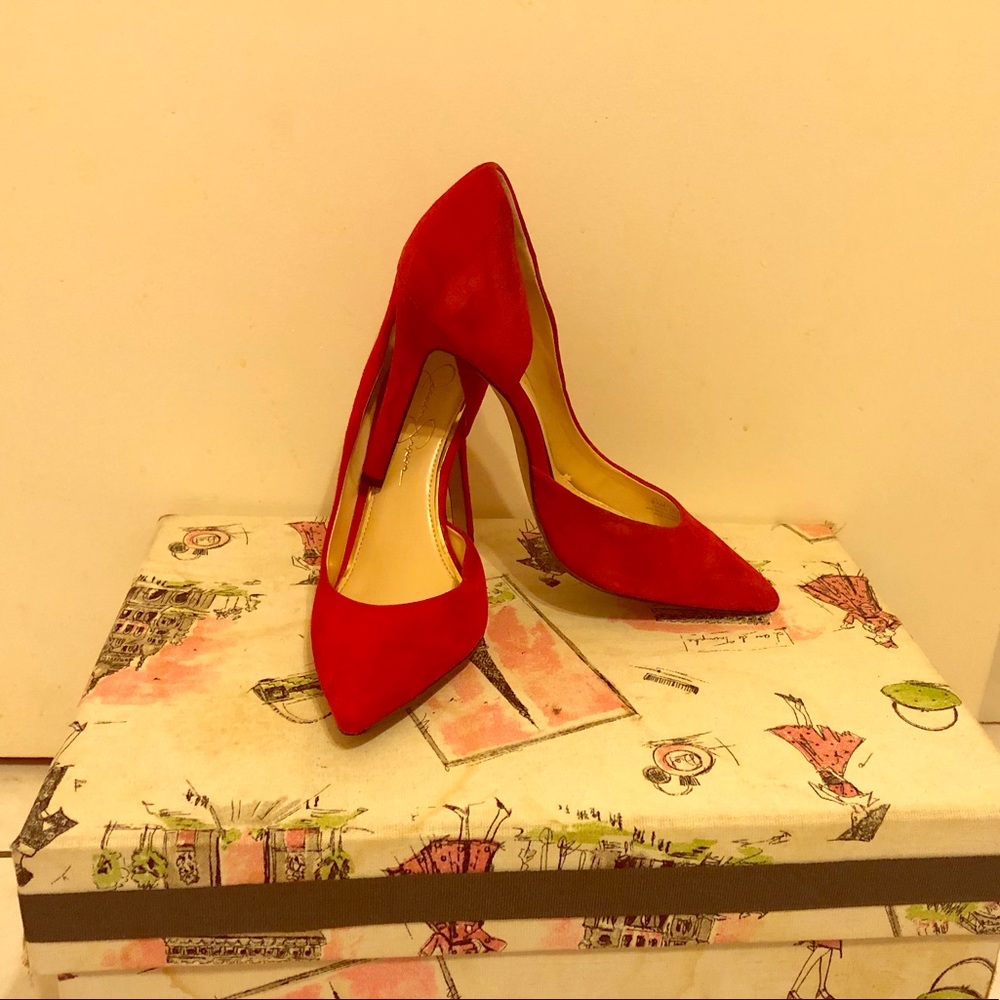 Lipstick Kidsuede Pumps by Jessica Simpson